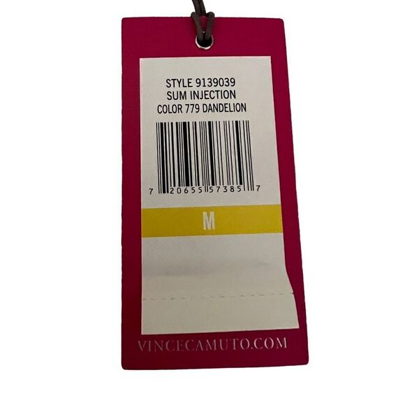 Vince Camuto Women’s Short Sleeve Tank NWT SZ M Dandelion Yellow - Picture 10 of 10